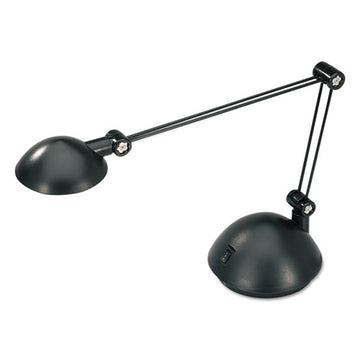 Alera® Twin-arm Task Led Lamp With Usb Port, 11.88"w X 5.13"d X 18.5"h, Black freeshipping - TVN Wholesale